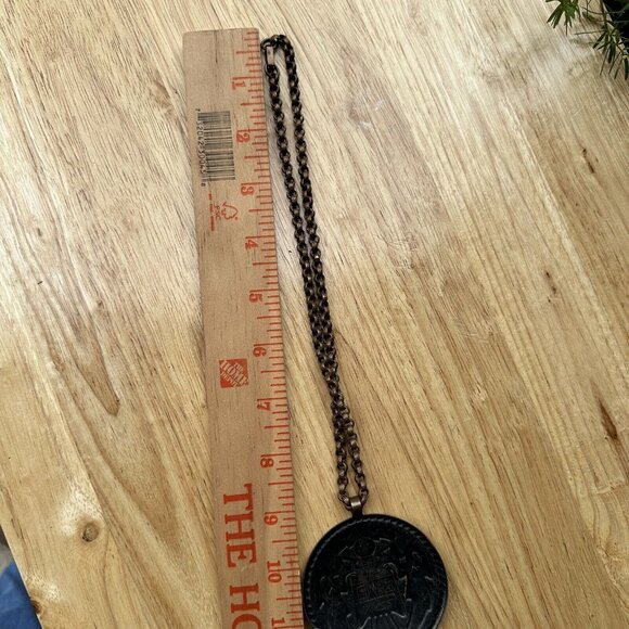 Vintage Bell Trading Post Solid Copper Huge Native American Kachina Necklace 18" - Picture 8 of 8